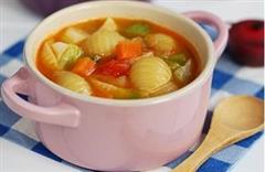 减肥瘦身低热量，蔬菜意面浓汤