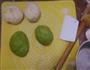 抹茶双色红豆梅花吐司的做法图解7