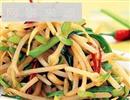 青蒜炒黄豆芽