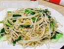 豆芽拌韭菜
