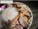 平菇炒肉片盖浇饭