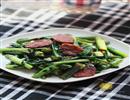 红菜薹炒腊香肠