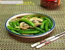 蘑菇炒甜豆