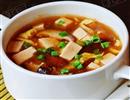 酸辣香菇豆腐汤
