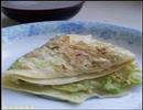 白菜虾皮鸡蛋饼