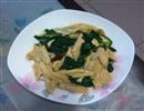 菠菜炒腐竹