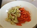 健康蒸食花椰菜胡萝卜