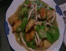 丝瓜白玉菇炒豆腐