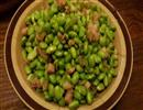 猪肉丁烧毛豆的做法