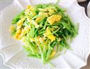 青菜也分部位吃-茼蒿鸡蛋