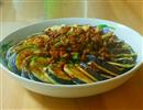肉末茄子，余香肉末茄饼