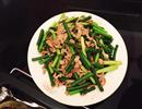 家常小菜-蒜苗炒肉丝