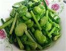 蒜苔炒嫩蚕豆