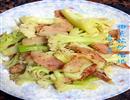 棷菜花炒培根