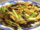 油炸豆腐干炒木耳