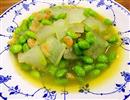 毛豆炒冬瓜